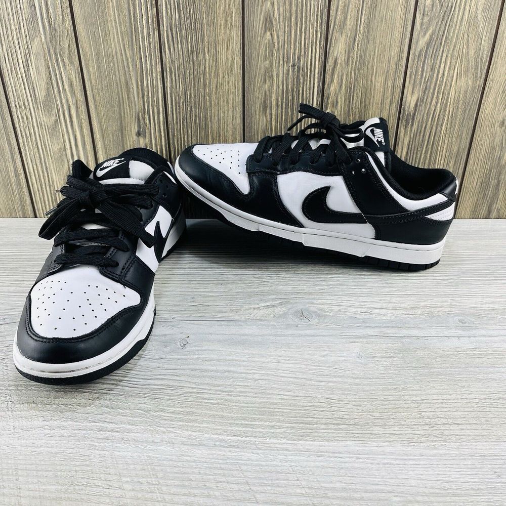 Nike Dunk Low Retro Shoes White Black White DD1391-100 Men's Size: 8.5
